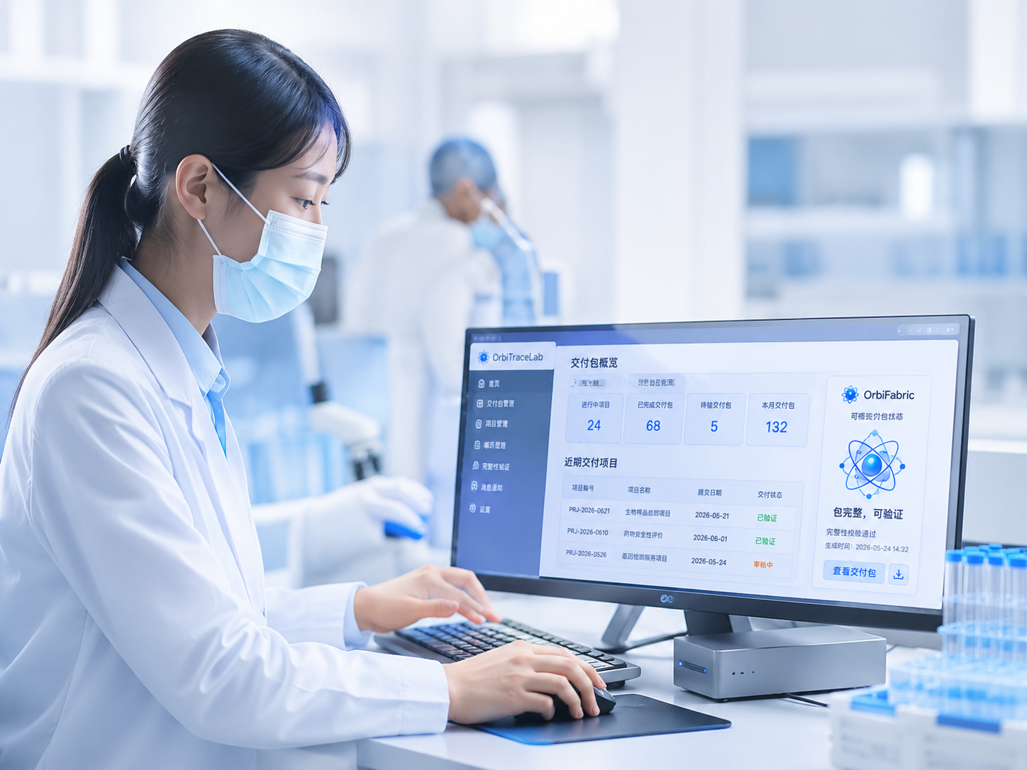 Testing lab delivery scenario